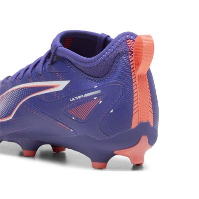 Fußballschuh PUMA "ULTRA 5 MATCH FG/AG Fußballschuhe Jugendliche", Kinder, Gr. 33, blau (lapis lazuli weiß sunset glow b