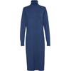 Strickkleid SAINT TROPEZ "MilaSZ Roll Neck Long Dress", Damen, Gr. M (38), N-Gr, blau (titan melange), Feinstrick, Obermaterial: 80% Viskose, 20% Polyacryl, meliert, feminin, Langarm, Kleider