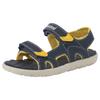 Sandale TIMBERLAND "Perkins Row 2 STRAP SANDAL", Gr. 23, bunt (navy, gelb), Synthetik, sportlich, Schuhe, mit Klettverschluss