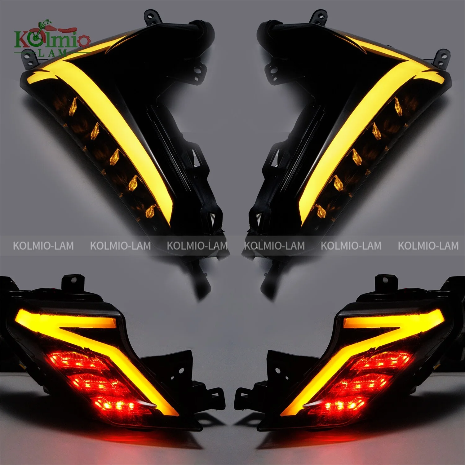 Misura per TMAX530 TMAX 530 Led Indicatori di direzione Fanale posteriore Luce freno posteriore Fanale posteriore YAMAHA XP530 T-MAX 530 DX SX 2017 2018 2019