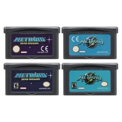 Metroid Series GBA Game Cartridge 32 Bit Video Game Console Card Fusion Zero Mission USA EUR Version for GBA/NDS