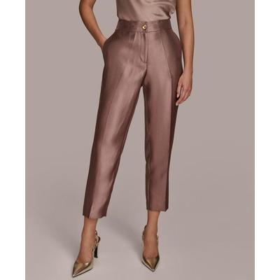 Slim-leg Ankle Pants - Brown - Donna Karan Pants