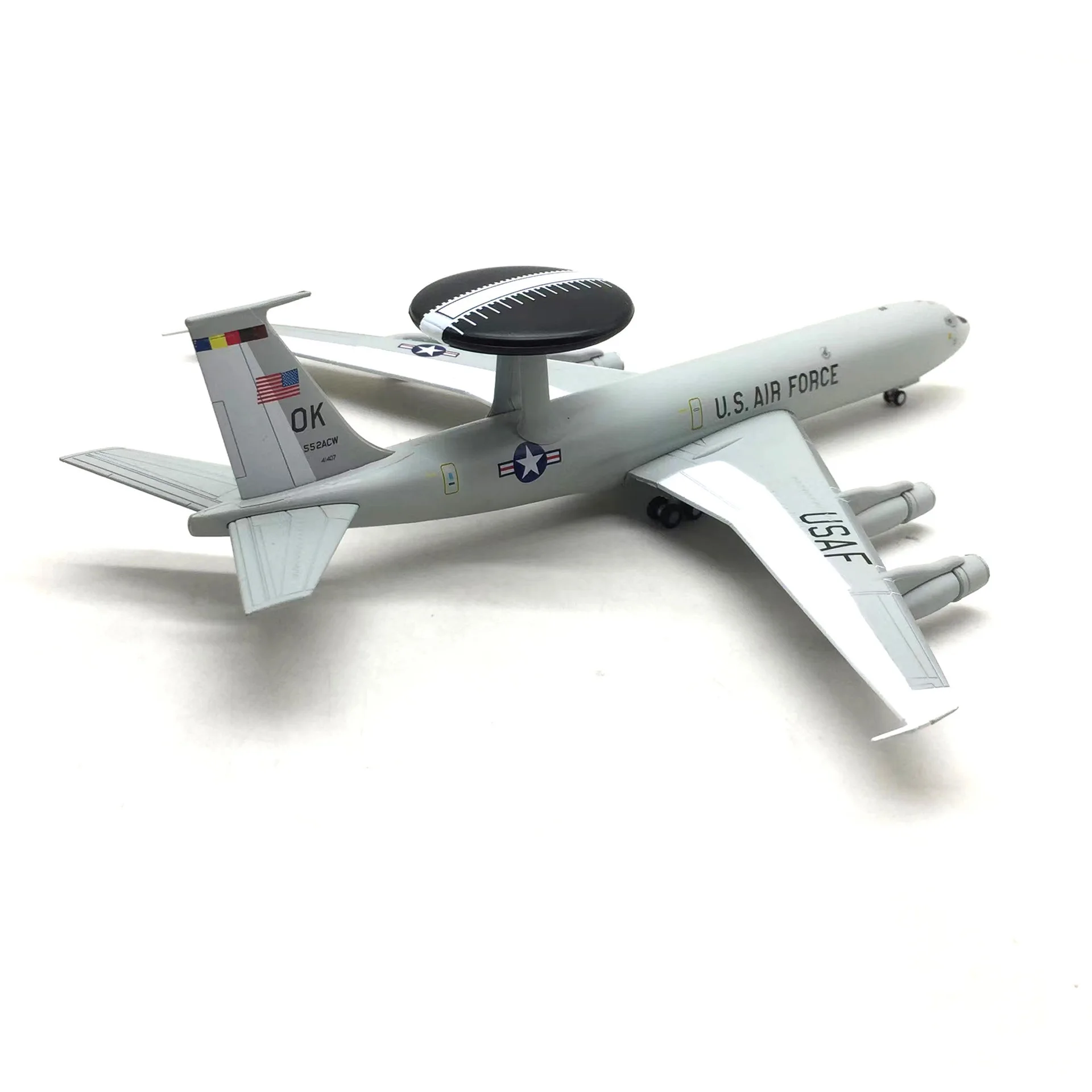Simulation 1/200e-3 Sentry Awacs E-3 Frühe Warnung Flugzeug Legierung Flugzeug Modell kinder Spielzeug Flugzeug Sammlerstücke Dekoration Image