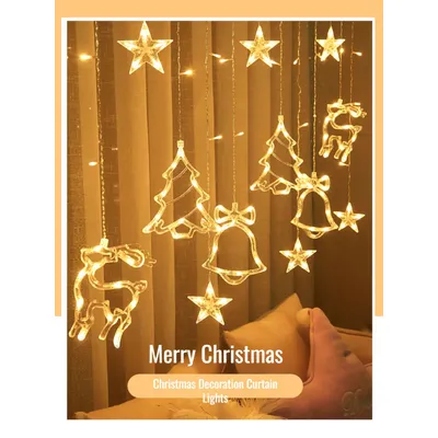Outdoor Small Colorful Lights Star Lights Solar Decoration String Lights Christmas Decoration Lights Curtain String Lights