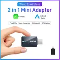 XUDA 2025 Wireless 2 in1 CarPlay Android Auto Wireless Mini Box Adapter Smart Plug And Play Dongle Bluetooth WiFi Fast Connect
