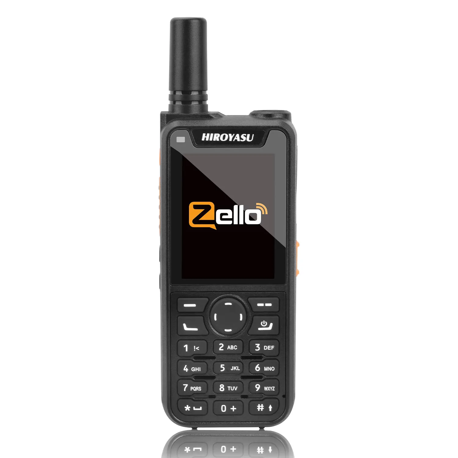 Radio PoC PTT HIROYASU HI-B6 Zello Walkie Talkie Android9.0 4G Schede Dual Sim 1GB ROM 8GB RAM Tastiera completa Schermo HD da 2,4 pollici