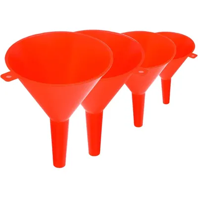 4-piece/set Kitchen Funnel Suitable for Automotive Home Kitchen Function Plastic Funnel, Mini,