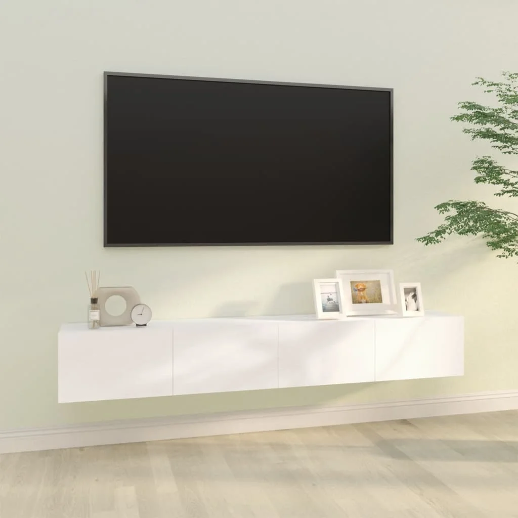 TV-Wandschr?nke 2St. Wei? 100x30x30 cm Holzwerkstoff Image