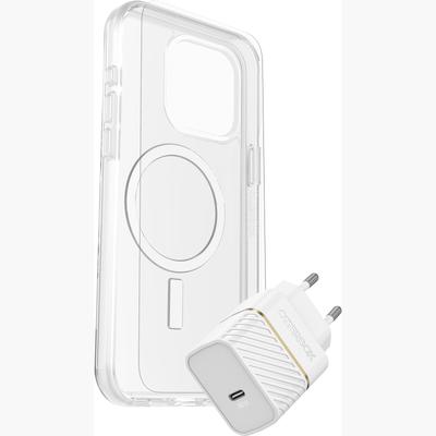 OTTERBOX Backcover "Symmetry Clear MagSafe Hülle,Glass,Charger KIT für iPhone 15 Plus", transparent, Apple iPhone 15 Pro