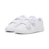 Sneaker PUMA "PUMA Smash 3.0 Sneakers Mädchen", Kinder, Gr. 34.5, lila (weiß vivid violet silber lila metallic), Obermaterial: Synthetik, Textil; Futter: Textil; Laufsohle: Gummi, Schuhe