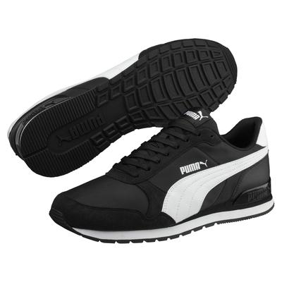 Sneaker PUMA "ST Runner v2 NL", Gr. 46, schwarz-weiß (puma schwarz, puma weiß), Textil, Synthetik, sportlich, Schuhe Image
