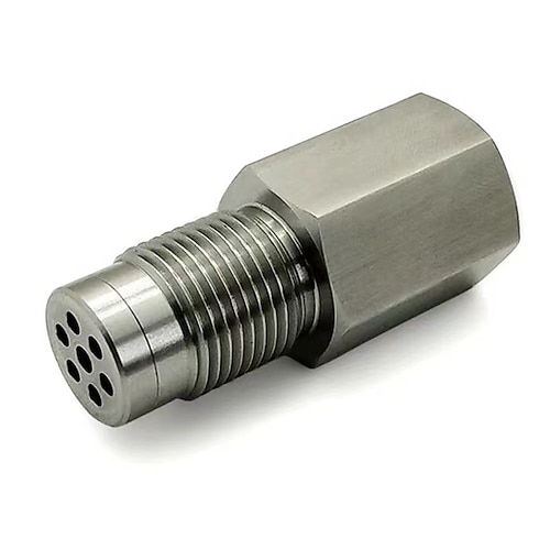 18 x 1,5 Autoteile O2-Sensoradapter Lambda-Sauerstoffsensor-Eliminator-Extender O2-Sensor-Abstandshalter mit Mini-Katalysator Image