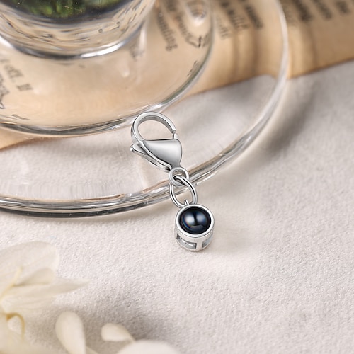 Personalisierter Projektions-Schlüsselanhänger Individuelles Bestes Geschenk für Mama – Individuelles Hochzeitsgeschenk für Paare Edelstahl-Pendant mit Foto-Projektionsstein Hochzeitsgeschenk für Image