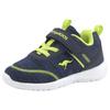 Sneaker KANGAROOS "KY-Chummy EV", Gr. 25, blau (navy, lime), Textil, sportlich, Schuhe, mit praktischem Klettverschluss