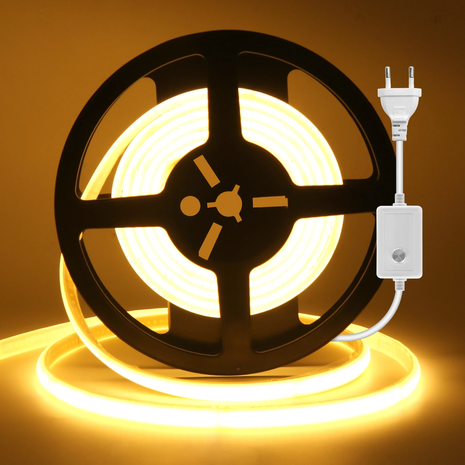 230 V dimmbarer LED-Neonlicht-COB-Streifen mit IC, 220 V, 240 V, IP65, Diodenband, lineare Beleuchtung, kalt/natürlich/warmweiß, 10 cm, schneidbar Image