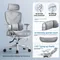 Adjustable Ergonomic Chair with Lumbar Support, Comfortable Gaming Chair for Home and Office,
