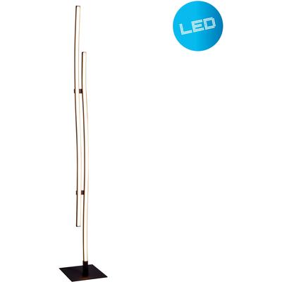 NÄVE Stehlampe "Onda", schwarz, H: 130cm, Lampen, incl. 240x LED´s 3000K, 790lm; total 24W,nicht dimmbar, LED Designer S