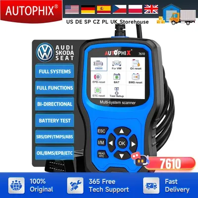 AUTOPHIX 7610 OBD2 Automotive Scanner All System Code Reader Oil D-P-F ABS SRS Reset OBD2 Car