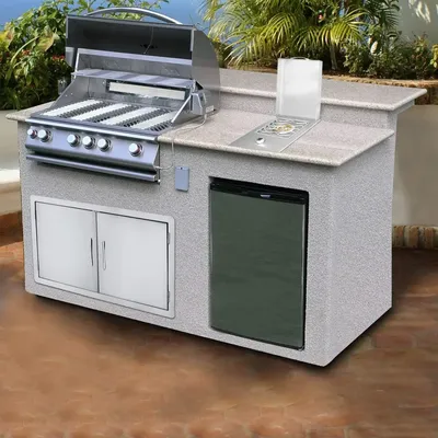 Built-in Stainless Steel Side Burner for Outdoor Kitchen - Liquid Propane Only