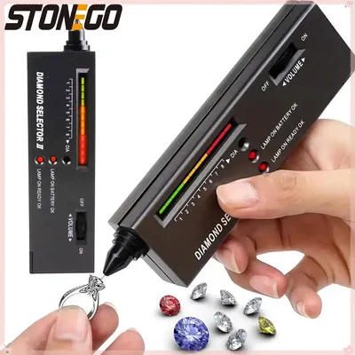 Diamond Tester Portable Electronic Gemstone Testing Pen for Jewelry Jade Ruby Stone Hardness