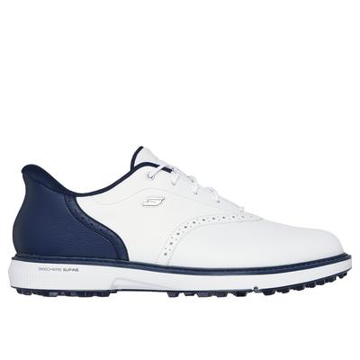 Skechers Men's Slip-ins: GO GOLF Prestige SL Shoes | Size 8.5 | White/Navy | Leather/Synthetic/Textile | Arch Fit