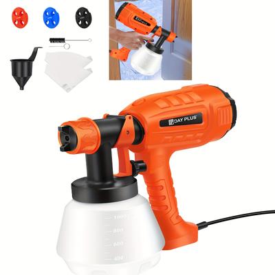 TEMU Electric Paint Sprayer For Fences, Walls And Ceilings - Large 1000ml Capacity, 3 Spray Patterns And Fast 700ml/ Rate, Spray For Interior And Exterior Image