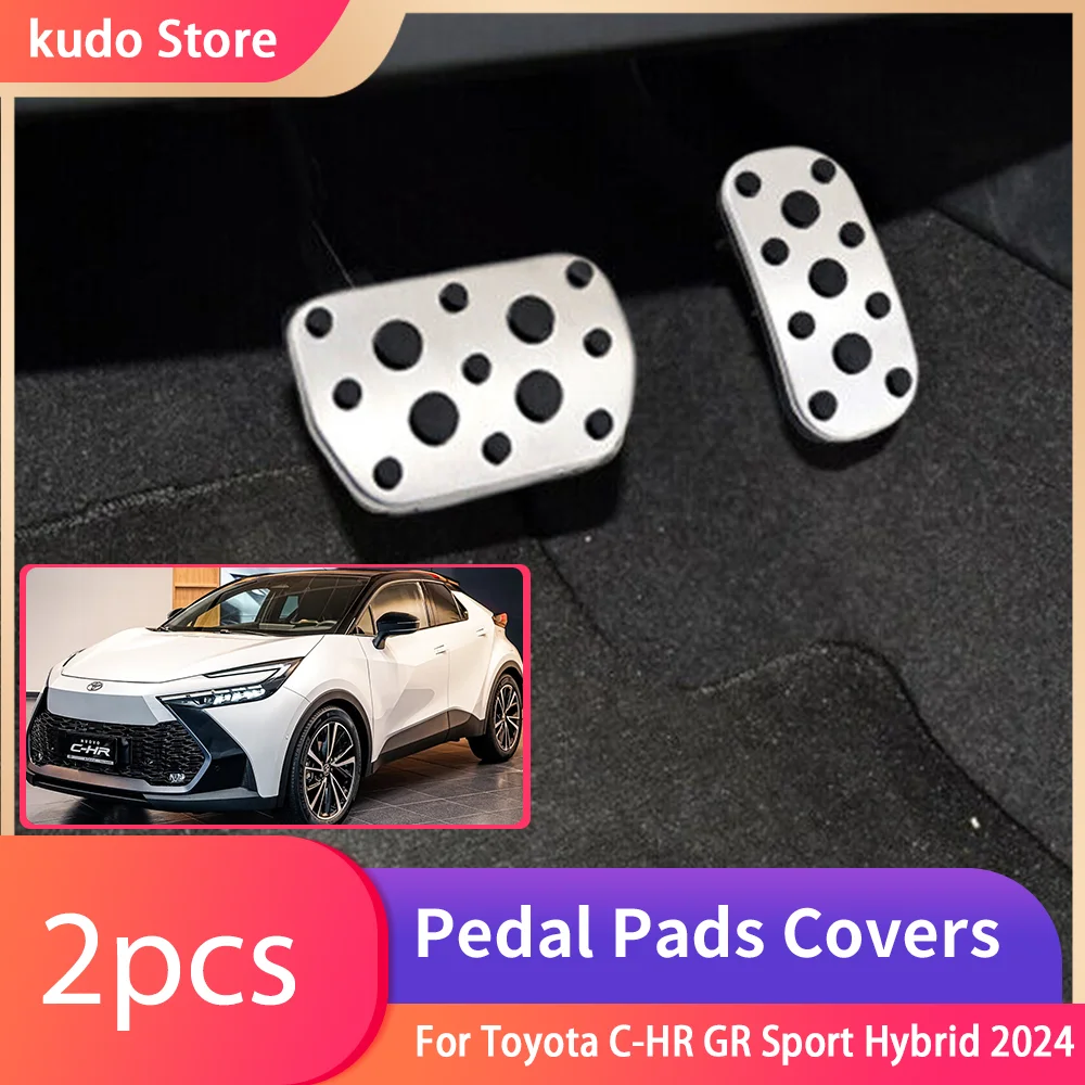 Für Toyota C-HR AX20 2024 Edelstahl AT MT Auto Fußpedale Edelstahl Rest Gaspedal Fach Zubehör Image
