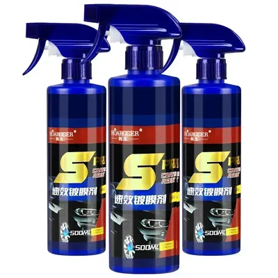 500ml 3 in 1 Autolack reparatur Keramik beschichtung Spray schnelle Nano-Beschichtung Sprüh wachs Automobil hydrophobe Politur Lack reiniger