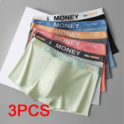 3PCS männer Boxer Briefs Atmungsaktive Weiche Sport Boxer Mann Sexy Männer Unerderwear männer Quadratische Höschen Sportliche boxer Baumwolle Shorts
