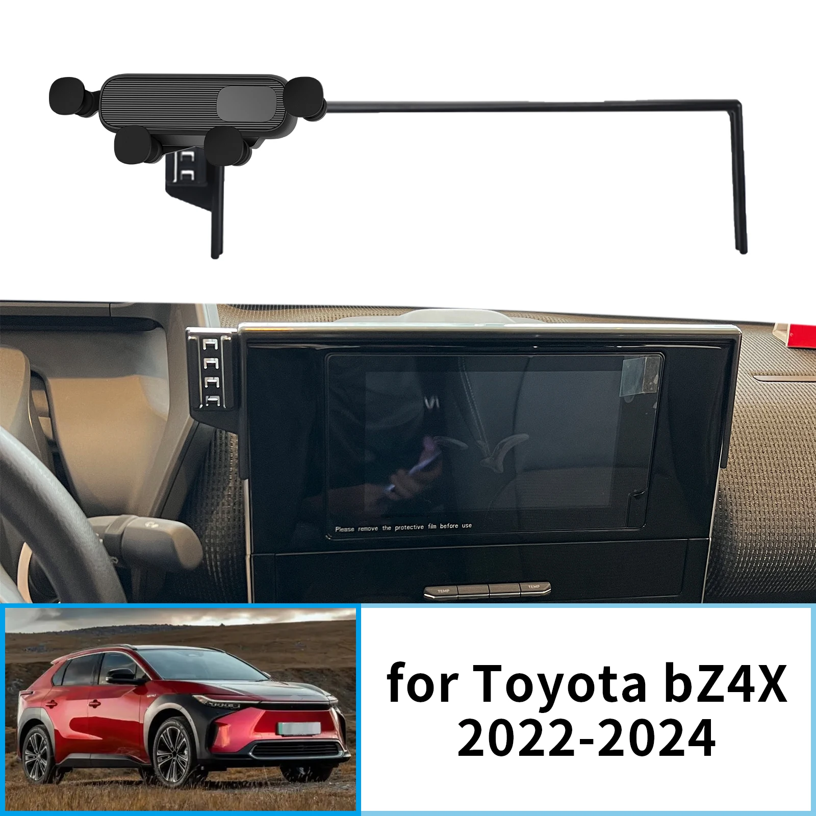 Auto Handy Halter für Toyota bZ4X 2022 2023 2024 GPS Halterung Navigation Stehen Auto Zubehör Image
