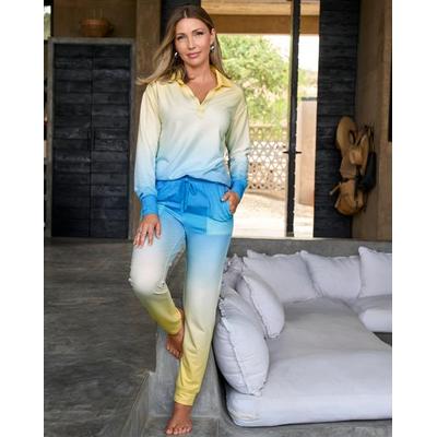 Boston Proper - Blue/Yellow - Ombre Lounge Jogger - Small