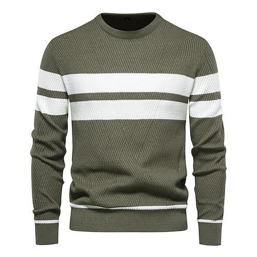 Herren Pullover Schwarz Armeegrün Langarm Shirt Golfkleidung, Kleidung, Outfits, Kleidung