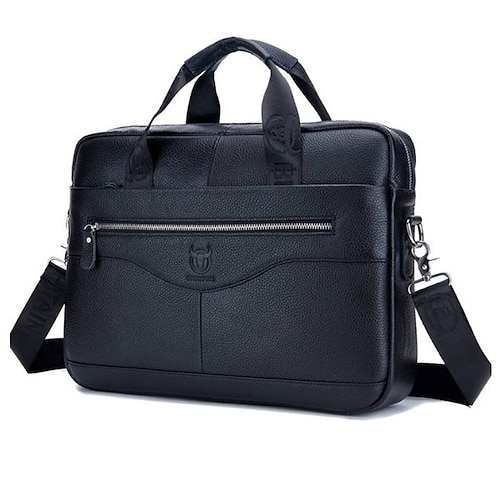 PU-Leder Laptop Schulter Messenger Bag Aktentasche 15,4 Zoll Laptop Taschen hochwertige Business Massager Tasche Männer Marke echtes Leder Handtaschen