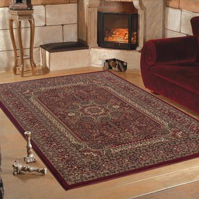 Teppich AYYILDIZ TEPPICHE "Marrakesh 207", rot, B:120cm H:12mm L:170cm, Kunstfaser, Teppiche, Orient-Optik, Wohnzimmer