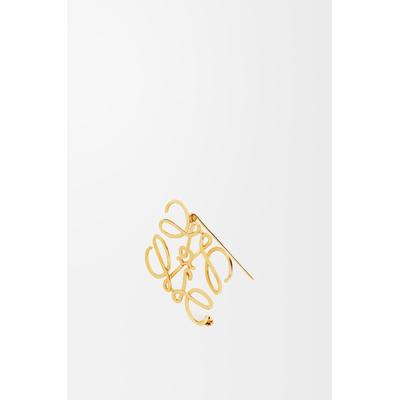 Luxury Anagram Brooch In Metal For - Metallic - Loewe Brooches