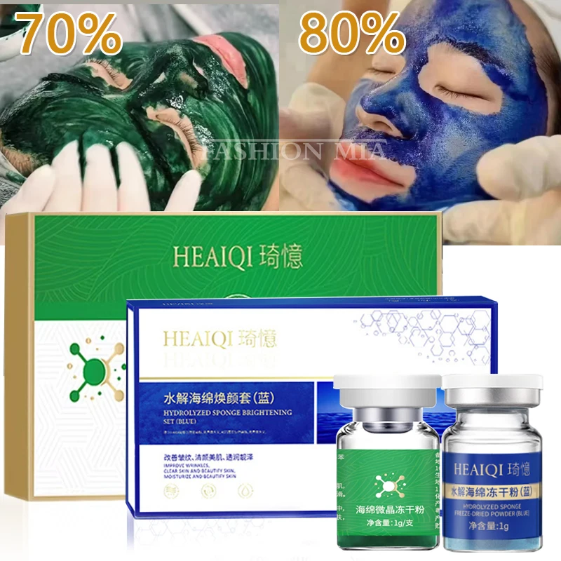 Gesichtsschwamm, mikrokristallklar, lyophilisiertes Pulver, Kollagenregeneration, natürlicher biologischer Extrakt, Schwamm, Gewürze, Hautzelle, Erneuerung Image