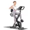 Cyclette pieghevole 8 cyclette di resistenza con sensori di frequenza cardiaca Bicicletta fitness