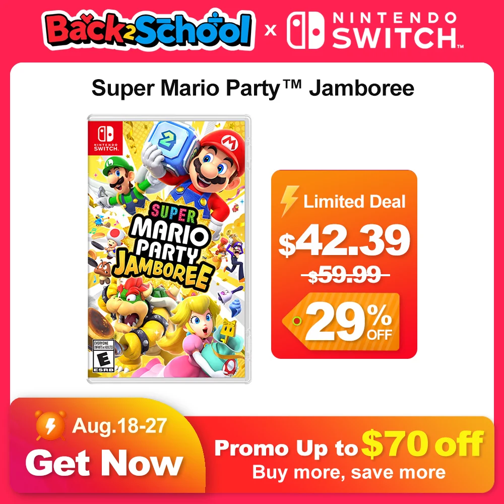 Carte de jeu fongique Super Mario Party Jamboree jeux Nintendo Switch, prise en charge multijoueur, jeu ethnique pour Switch OLED Lite