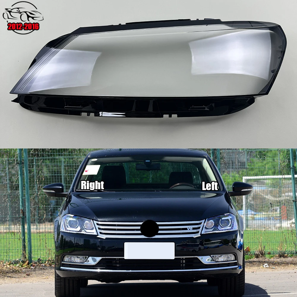 Für Volkswagen VW Passat B7 Magotan B7L 2012-2016 Auto Front Scheinwerfer Glas Scheinwerfer Transparent Lampenschirm Lampe Shell Objektiv abdeckung