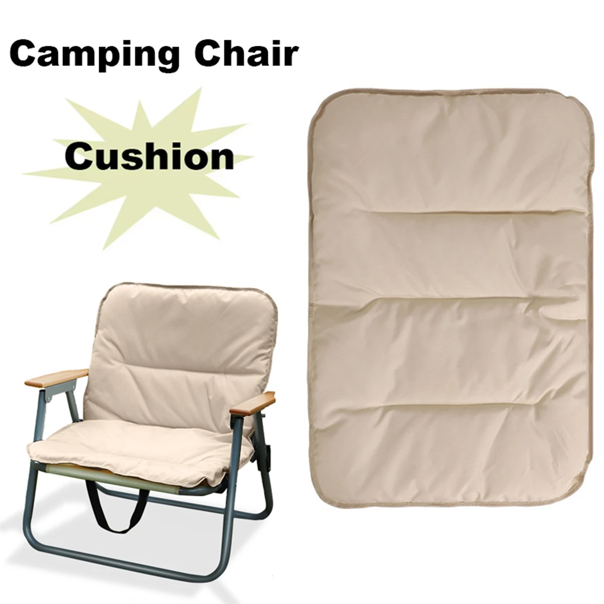 Camping Stuhl Kissen Tragbare Klappstuhl Sofa Kissen Outdoor Angeln Picknick BBQ Stuhl Reise Holz Stuhl Weichen Bequemen