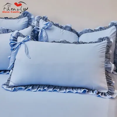 1PC 48x74cm Kissenbezug Spitze Bogen Prinzessin Kissenbezüge Kissenbezug Bequemer Kissenbezug für Image
