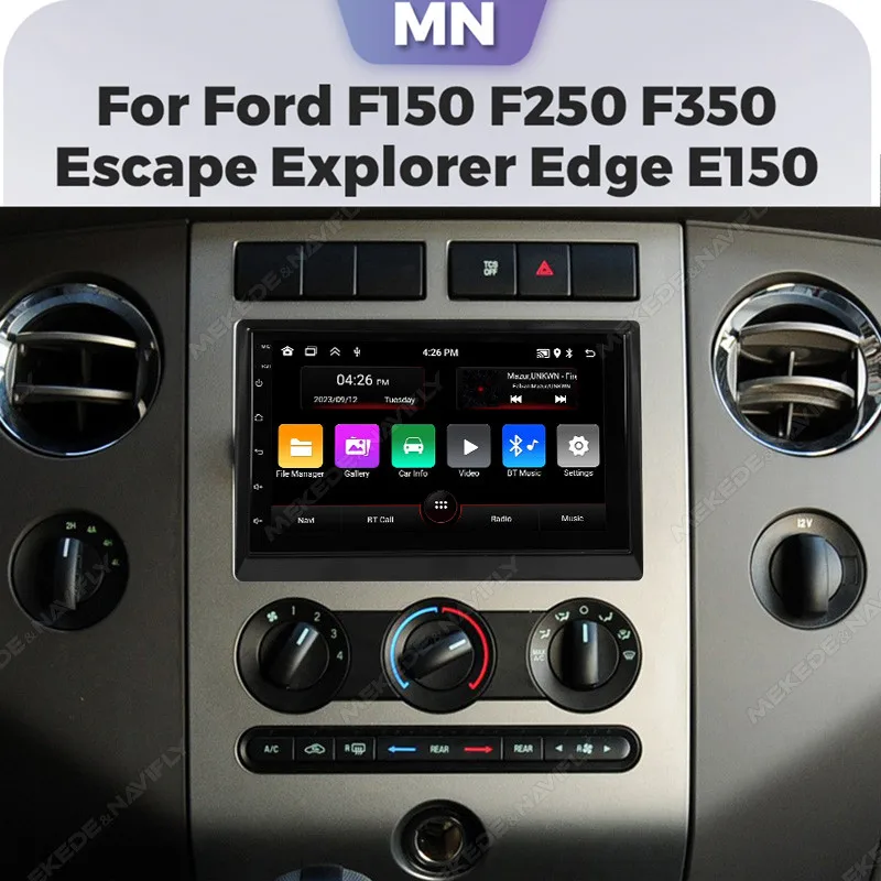 Für ford f150 explorer rand flucht sport lincoln expedition mustang rds autoradio stereo intelligentes system multimedia audio intelligente systeme für autos carplay carplay für auto autoradio android Image