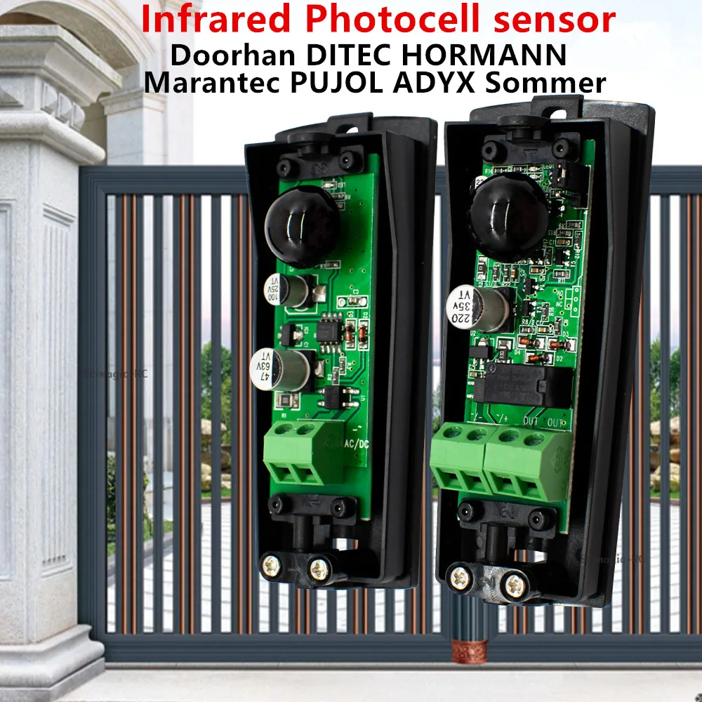 Doorhan DITEC HORMANN Sommer Garage Schiebetür Toröffner Barriere Tor Sicherheitsstrahl Sensor/Infrarot-Fotozellensensor Image