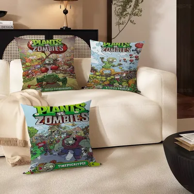 P-Plant Vs Z-Zombie Kissenbezug für Schlafzimmer, Zimmer und Wohnzimmer, Sofa, dekorativer Image