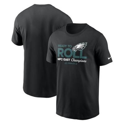 Schwarzes Nike Philadelphia Eagles 2024 NFC East Division Champions Locker Room Trophy Collection T-Shirt für Herren Image