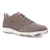 Slip-On Sneaker GEOX, Herren, Gr. 47, grau (dove grau), Veloursleder, Textil, sportlich, Schuhe, Slipper, Freizeitschuh mit Gummizug
