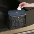 Pattumiera per portiera dell'auto Bliing Girls Scatola portaoggetti per ombrellone Barile Sedile posteriore in plastica Custodia per la polvere della spazzatura Pattumiera per interni da donna