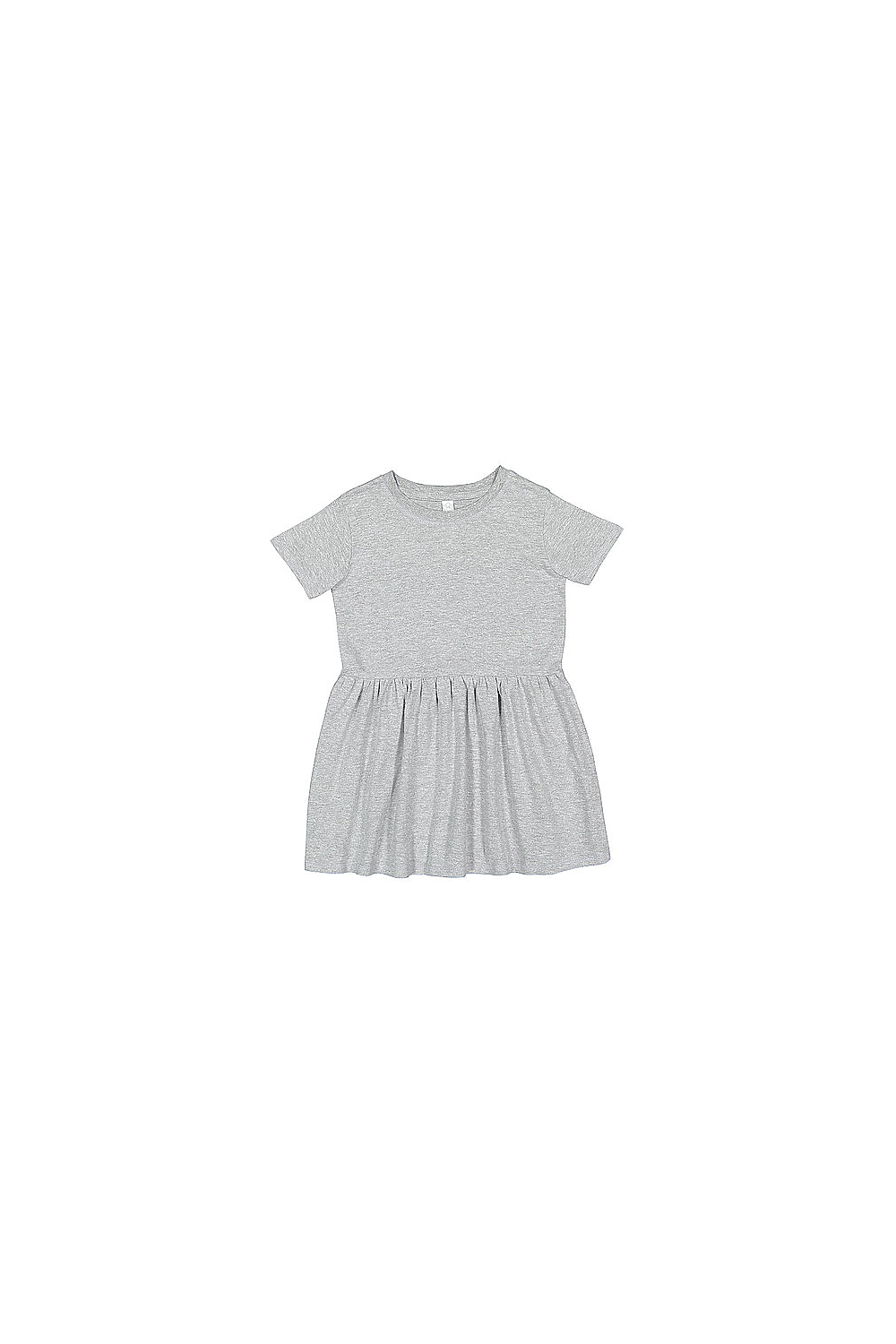 Rabbit Skins 5333 Toddler Fine Jersey Dress Top in Heather size 5/6 | Cotton