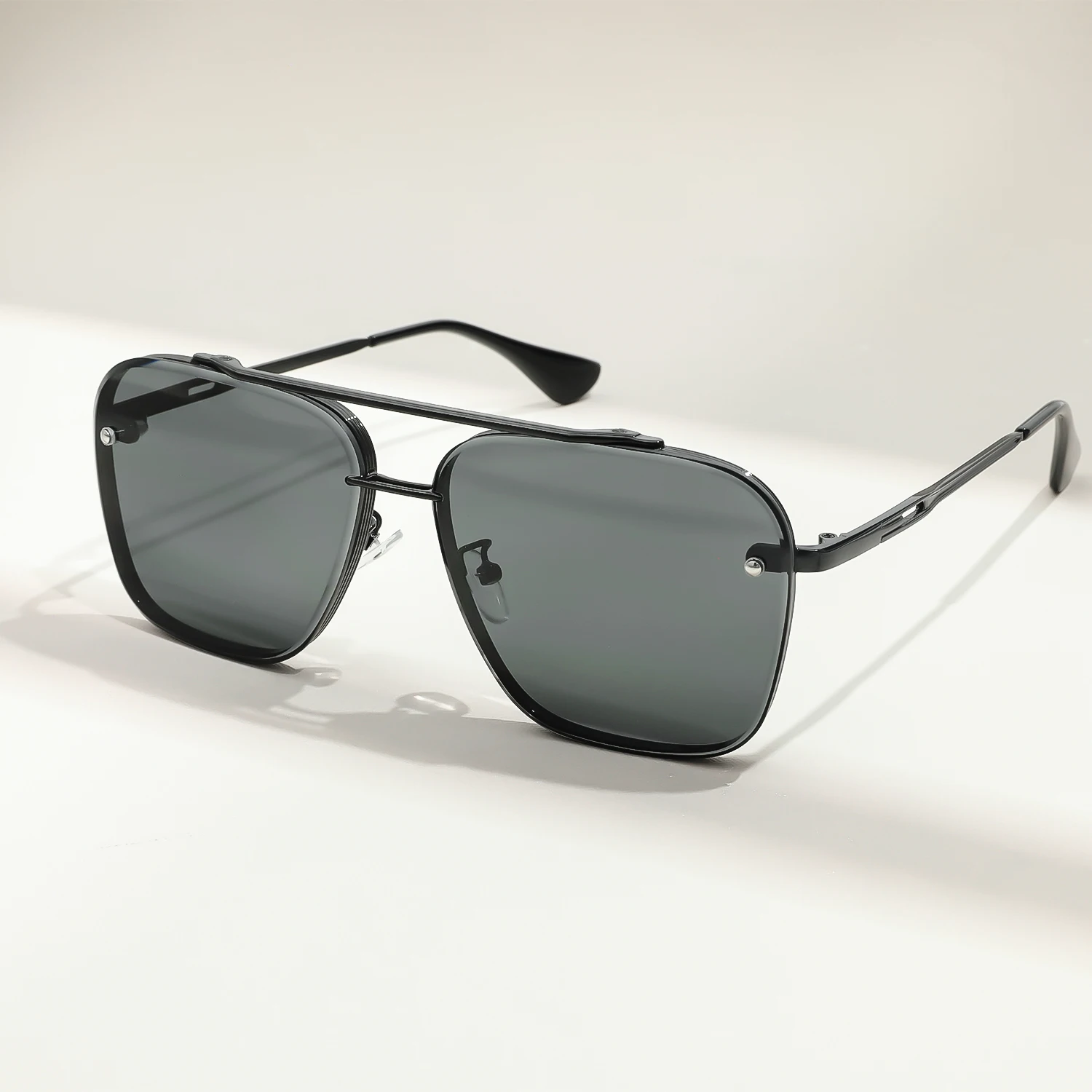 Metall Punk Großen Rahmen Sonnenbrille für Männer Frauen Coole Fahren Gläser Marke Design Quadrat Sonnenbrille Brille UV400 Brillen Image