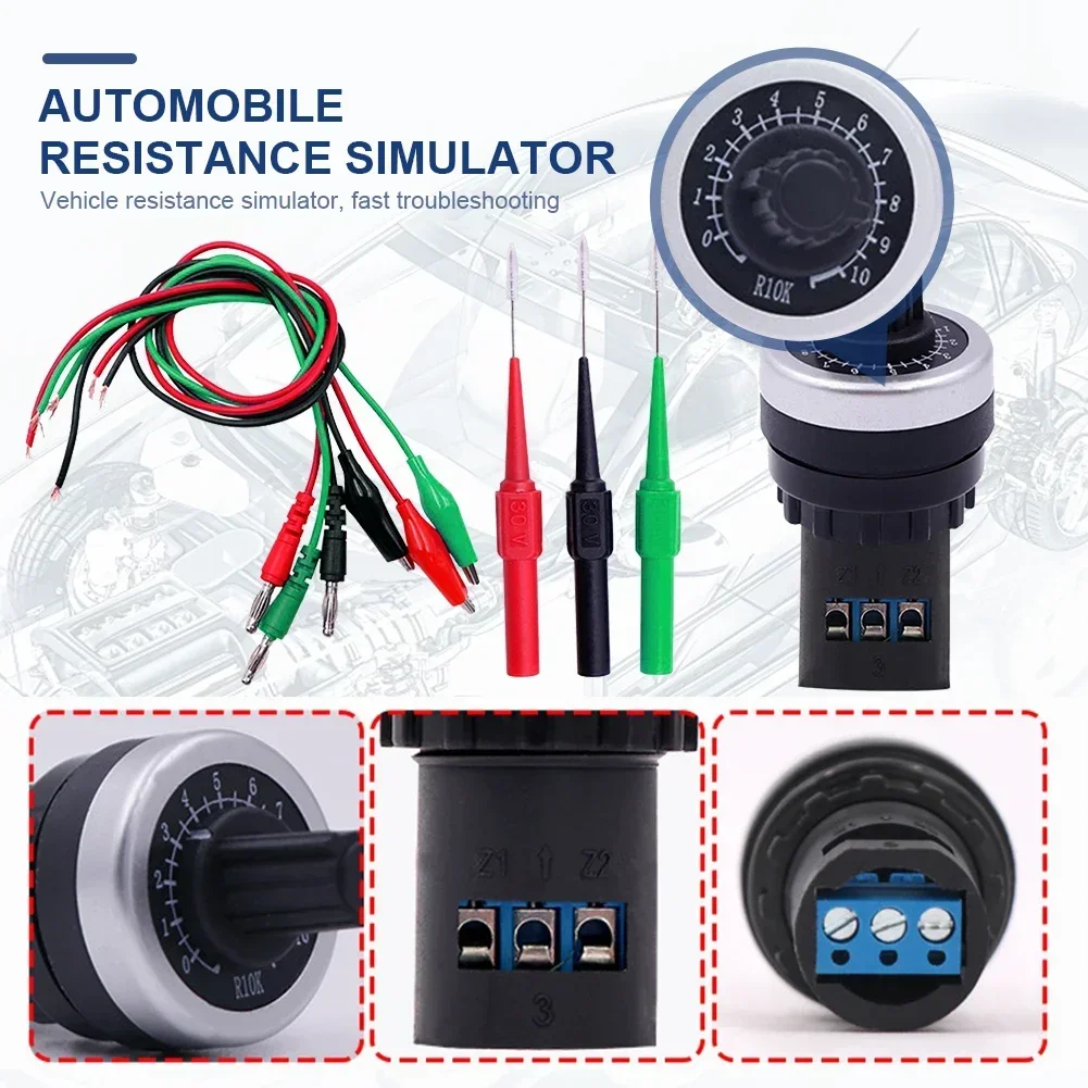 Universal Automobile Widerstand Simulator Fahrzeug Impedanz Simulator Auto Reparatur Zubehör Image